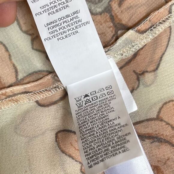 NWT Lucky Brand Floral Long Sleeve Cold Shoulder Date Night Dress PLUS Size 2X - Picture 12 of 16